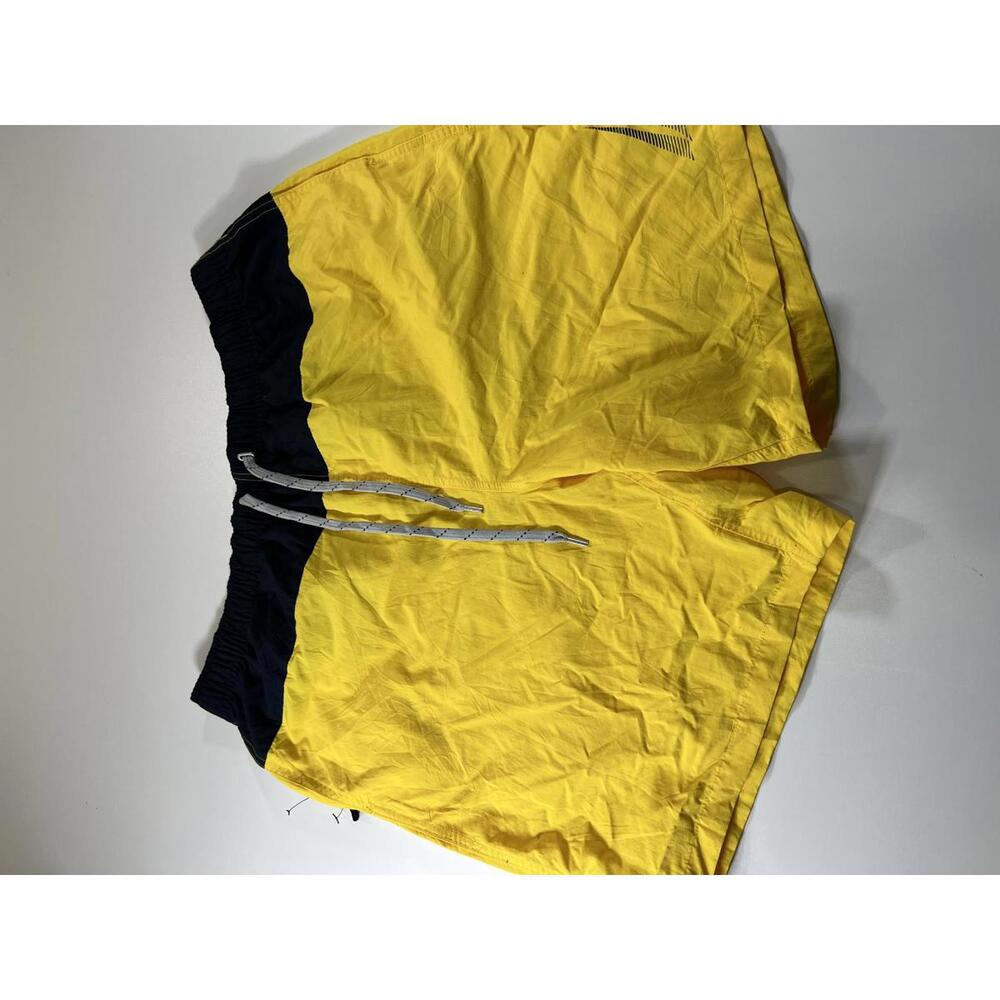 Nautica Men's Yellow and Navy Swim Shorts